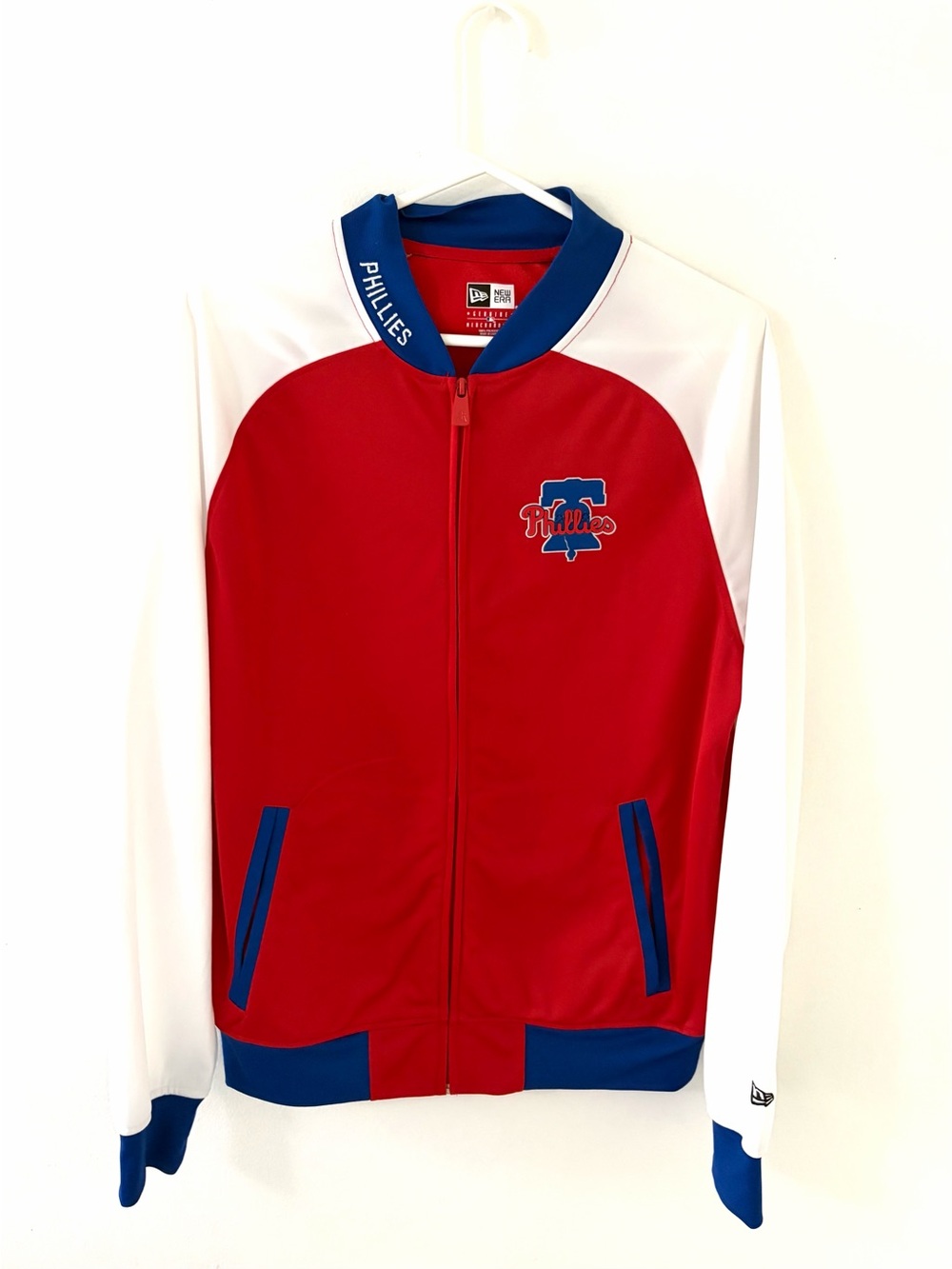 New Era MLB Philadelphia Phillies Full Zip Track Jacket, Size: Medium